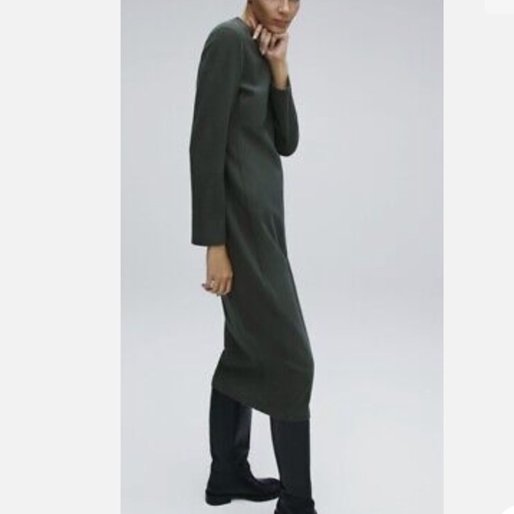 Zara Anthracite Grey Wool Limited Edition Midi - Picture 2 of 10